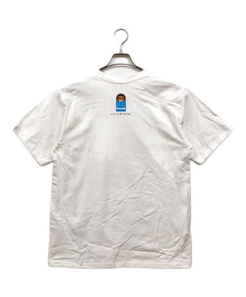 BAPE BY A BATHING APE（ベイプバイアベイシングエイプ）BAPE BY A BATHING APE (ベイプバイアベイシングエイプ) NANOBLOCK (ナノブロック) BABY MILO TEE ホワイト サイズ:Lの古着・服飾アイテム