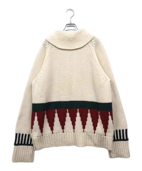 FAF（エフエーエフ）faf (エフエーエフ) カウチンニットカーディガン アイボリー サイズ:2の古着・服飾アイテム