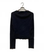 DEUXIEME CLASSEドゥーズィエム クラス）の古着「Fluffy Off Shoulder ニット」｜ブラック