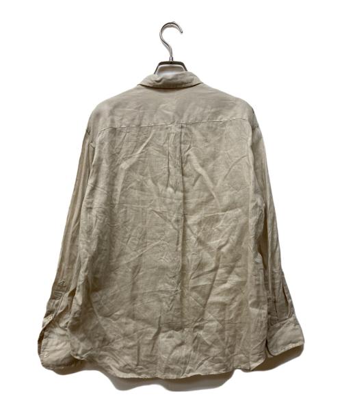 FRAMeWORK（フレームワーク）FRAMeWORK (フレームワーク) フレンチリネンレギュラーシャツ ベージュ サイズ:FREEの古着・服飾アイテム