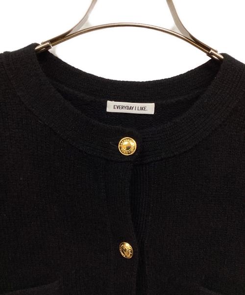 EVERYDAY I LIKE.（エヴリデイ アイ ライク）EVERYDAY I LIKE. (エヴリデイ アイ ライク) Cashmere ブレザー ブラック サイズ:FREEの古着・服飾アイテム
