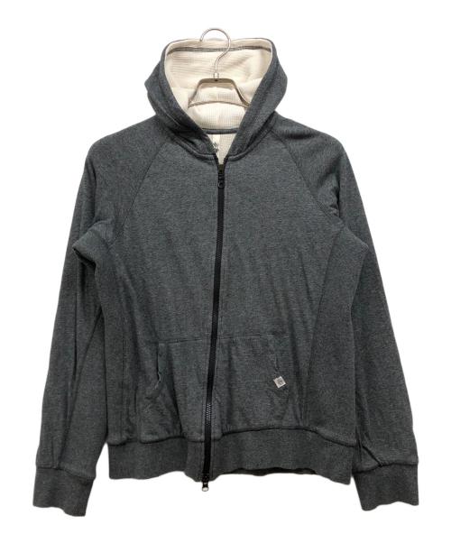 stussy（ステューシー）stussy (ステューシー) 裏サーマル ジップパーカー グレー サイズ:Sの古着・服飾アイテム