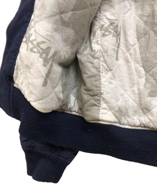 stussy（ステューシー）stussy (ステューシー) AUTHENTIC GEAR ハリントンジャケット ネイビー サイズ:Mの古着・服飾アイテム