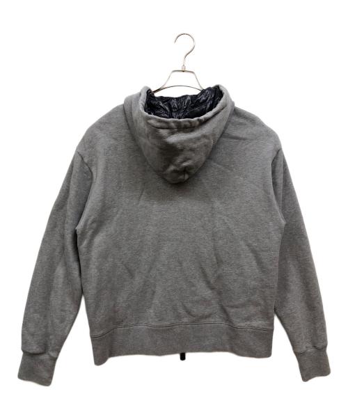 MONCLER GRENOBLE（モンクレール グルノーブル）MONCLER GRENOBLE (モンクレール グルノーブル) MAGLIA CARDIGANマグリアカーディガン グレー×ネイビー サイズ:Mの古着・服飾アイテム