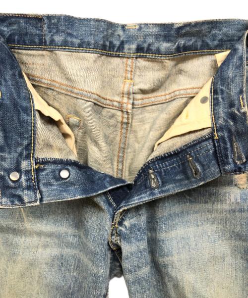 Hysteric Glamour（ヒステリックグラマー）Hysteric Glamour (ヒステリックグラマー) パイソン柄スタッズデニムパンツ インディゴ サイズ:32の古着・服飾アイテム