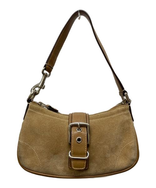COACH（コーチ）COACH (コーチ) ソーホー スエード ベルト ハンドバッグ ベージュの古着・服飾アイテム