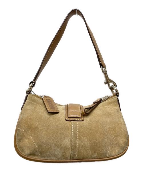 COACH（コーチ）COACH (コーチ) ソーホー スエード ベルト ハンドバッグ ベージュの古着・服飾アイテム