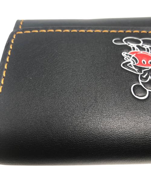 COACH（コーチ）COACH (コーチ) ミッキーコラボターンロックロングウォレット ブラックの古着・服飾アイテム