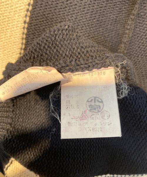 COMME des GARCONS HOMME（コムデギャルソン オム）COMME des GARCONS HOMME (コムデギャルソン オム) アーカイブコットンカーディガン ネイビー×ホワイト サイズ:記載なしの古着・服飾アイテム