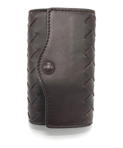 BOTTEGA VENETA（ボッテガベネタ）BOTTEGA VENETA (ボッテガベネタ) イントレチャート 5連キーケース ブラウンの古着・服飾アイテム