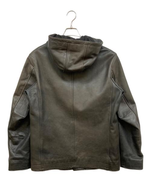 ROYAL FLASH（ロイヤルフラッシュ）ROYAL FLASH (ロイヤルフラッシュ) ホースレザーフーデットジャケット ブラック サイズ:Lの古着・服飾アイテム