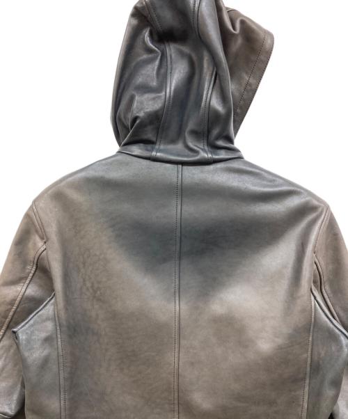 ROYAL FLASH（ロイヤルフラッシュ）ROYAL FLASH (ロイヤルフラッシュ) ホースレザーフーデットジャケット ブラック サイズ:Lの古着・服飾アイテム