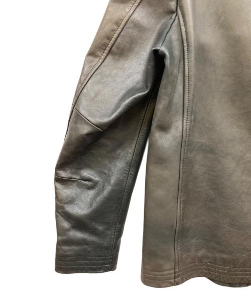 ROYAL FLASH（ロイヤルフラッシュ）ROYAL FLASH (ロイヤルフラッシュ) ホースレザーフーデットジャケット ブラック サイズ:Lの古着・服飾アイテム