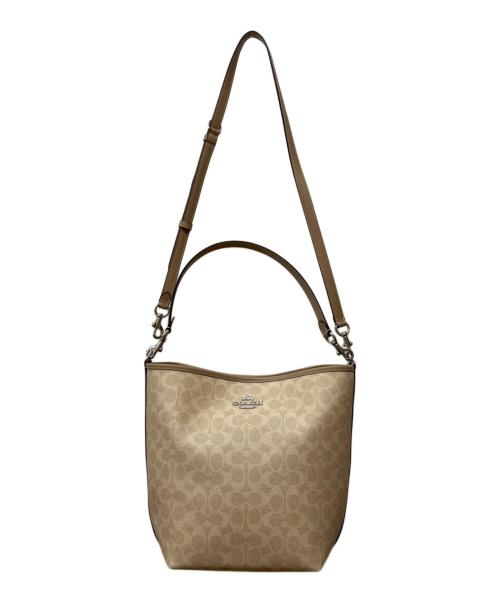 COACH（コーチ）COACH (コーチ) シティ ラージ バケット バッグ・シグネチャー ベージュ 未使用品の古着・服飾アイテム