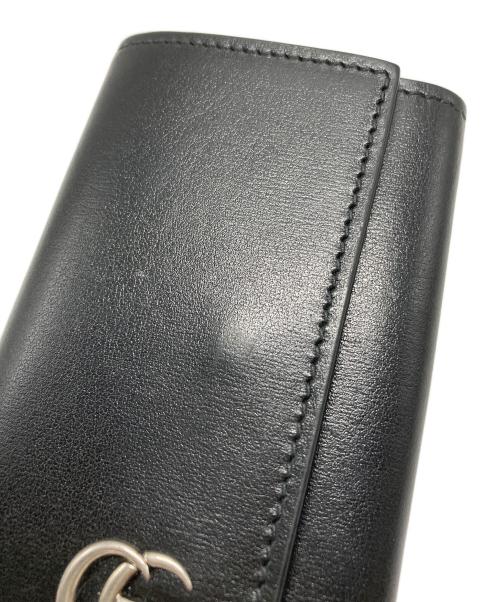 GUCCI（グッチ）GUCCI (グッチ) GGマーモント6連キーケース ブラックの古着・服飾アイテム