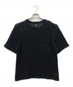 stussyステューシー）の古着「半袖ニット」｜ブラック
