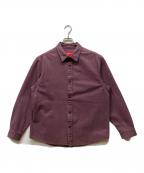 SUPREMEシュプリーム）の古着「LOGO TAPING WORK SHIRT」｜パープル