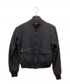 GUCCIグッチ）の古着「ウールボンバージャケット」｜ネイビー