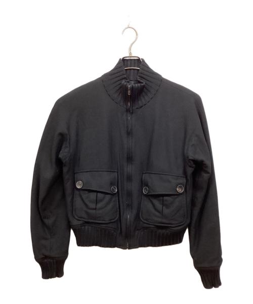 GUCCI（グッチ）GUCCI (グッチ) ウールボンバージャケット ネイビー サイズ:44の古着・服飾アイテム