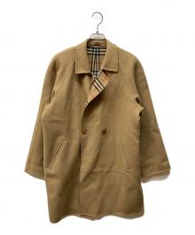 Burberry's（バーバリー）の古着「裏ノヴァチェックダブルフェイスカシミヤ混コート」｜ベージュ