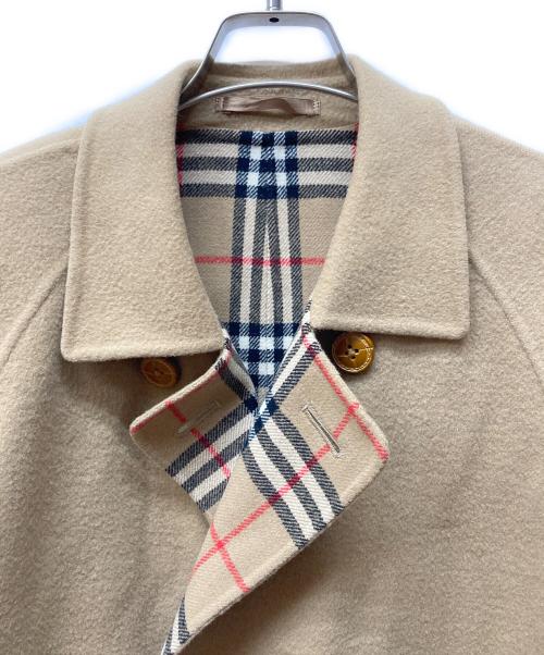 Burberry's（バーバリー）Burberry's (バーバリーズ) 裏ノヴァチェックダブルフェイスカシミヤ混コート ベージュ サイズ:40の古着・服飾アイテム