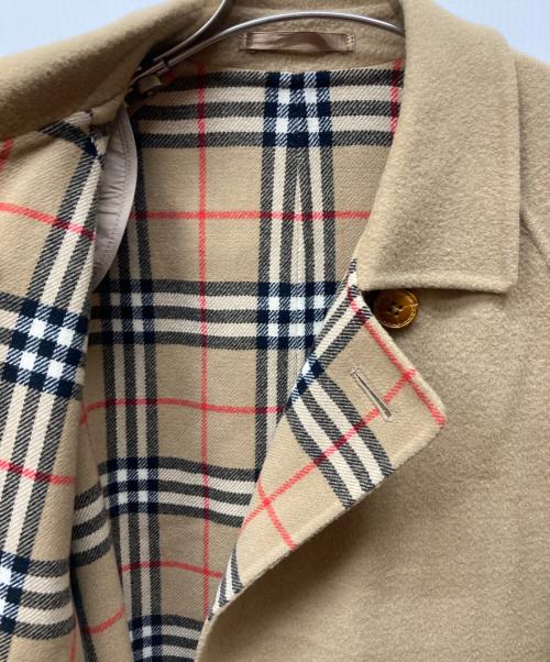 Burberry's（バーバリー）Burberry's (バーバリーズ) 裏ノヴァチェックダブルフェイスカシミヤ混コート ベージュ サイズ:40の古着・服飾アイテム