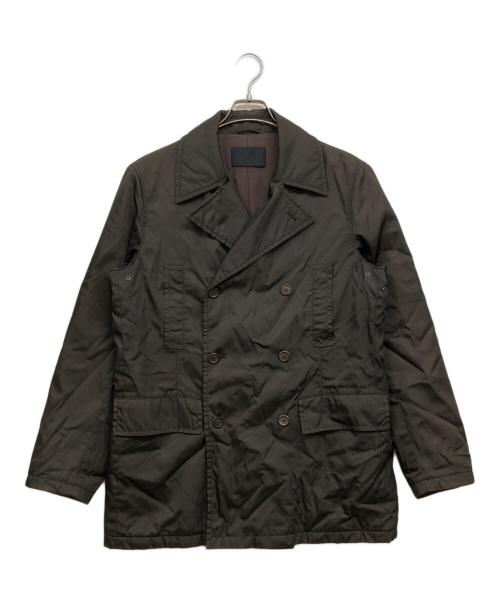 PRADA（プラダ）PRADA (プラダ) ナイロンPコート カーキ サイズ:Mの古着・服飾アイテム