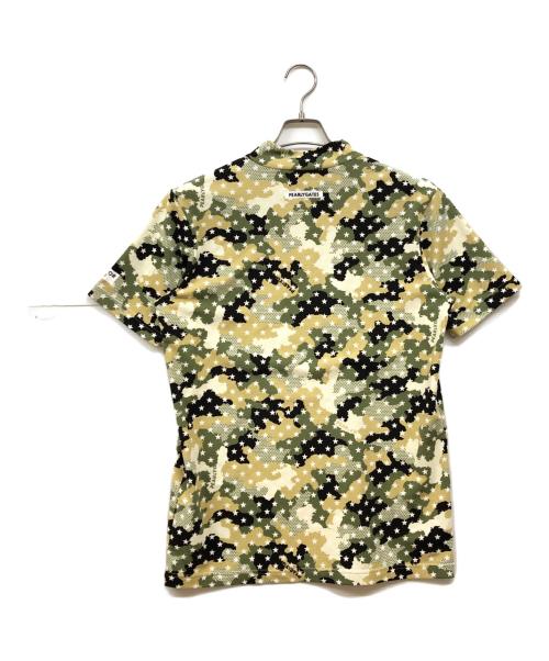 PEARLY GATES（パーリーゲイツ）PEARLY GATES (パーリーゲイツ) 総柄モックネックカットソー ブラウン サイズ:5の古着・服飾アイテム
