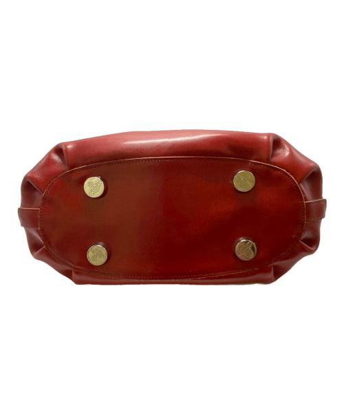 Vivienne Westwood（ヴィヴィアンウエストウッド）Vivienne Westwood (ヴィヴィアンウエストウッド) ヤスミン オーブ刺繍レザーハンドバッグ レッドの古着・服飾アイテム