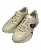 GUCCI×DISNEYグッチ×ディズニー）の古着「Rhytonスニーカー」｜アイボリー