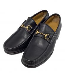 GUCCI（グッチ）の古着「ホースビットローファー」｜ブラック