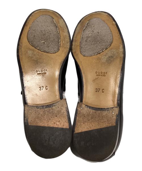 GUCCI（グッチ）GUCCI (グッチ) ホースビットローファー ブラック サイズ:37の古着・服飾アイテム