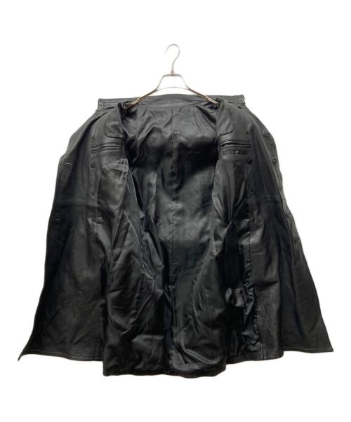 NO ID.（ノーアイディー）NO ID. (ノーアイディー) ラムレザーWブレストコート ブラック サイズ:1の古着・服飾アイテム