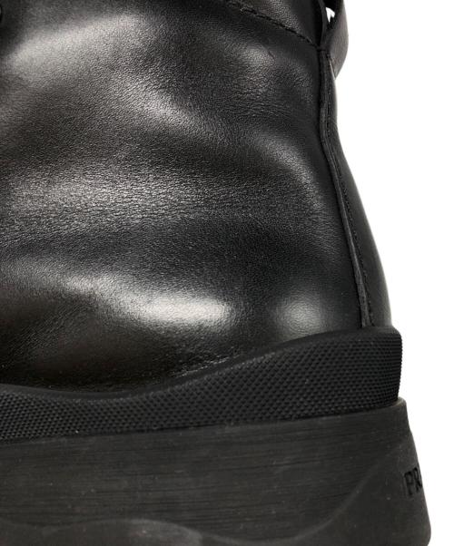 PRADA（プラダ）PRADA (プラダ) Brixxen レザー ブーツ ブラック サイズ:8 1/2の古着・服飾アイテム