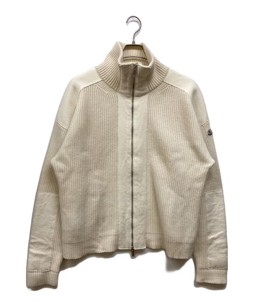 MONCLER（モンクレール）MONCLER (モンクレール) MAGLIONE TRICOT CARDIGAN アイボリー サイズ:Ｌの古着・服飾アイテム