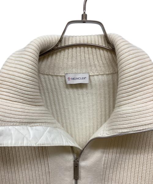MONCLER（モンクレール）MONCLER (モンクレール) MAGLIONE TRICOT CARDIGAN アイボリー サイズ:Ｌの古着・服飾アイテム