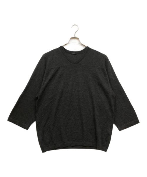 COMOLI（コモリ）COMOLI (コモリ) 22SS カシミヤシルク メッシュニット グレー サイズ:FREEの古着・服飾アイテム