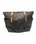 LOUIS VUITTON (ルイ ヴィトン) トータリーMM モノグラムトートバッグ ブラウン：75000円