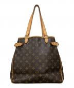 LOUIS VUITTONルイ ヴィトン）の古着「バティニョール ヴェルティカル モノグラム ショルダートートバッグ」｜ブラウン