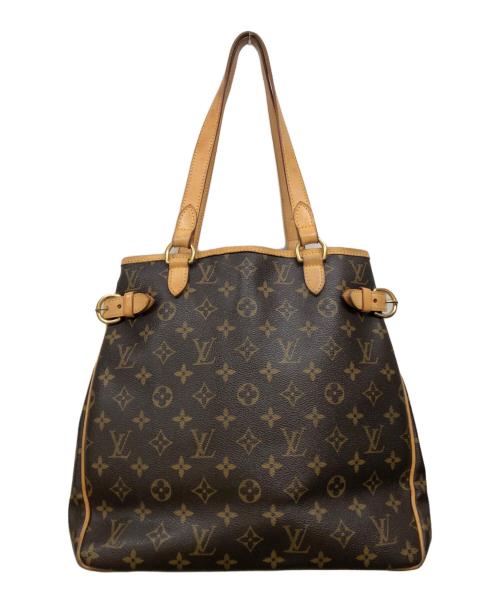 LOUIS VUITTON（ルイ ヴィトン）LOUIS VUITTON (ルイ ヴィトン) バティニョール ヴェルティカル モノグラム ショルダートートバッグ ブラウンの古着・服飾アイテム