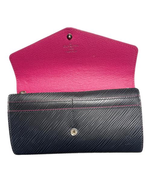 LOUIS VUITTON（ルイ ヴィトン）LOUIS VUITTON (ルイ ヴィトン) ポルトフォイユ サラ ノワール ピンク×ブラックの古着・服飾アイテム
