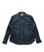 POLO RALPH LAURENポロ・ラルフローレン）の古着「ウエスタンデニムシャツ」｜ブルー