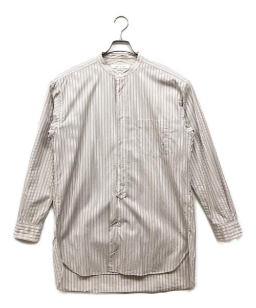 ESTNATION（エストネーション）ESTNATION (エストネーション) バンドカラーシャツ ベージュ サイズ:Mの古着・服飾アイテム