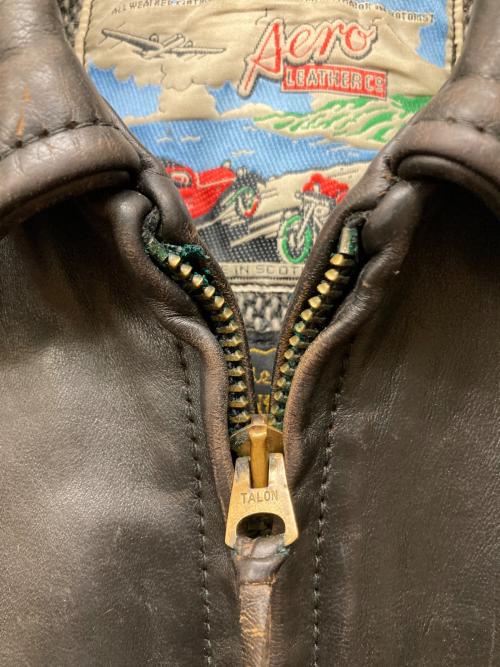 Aero LEATHER（エアロレザー）Aero LEATHER (エアロレザー) レザージャケット ブラック サイズ:34の古着・服飾アイテム