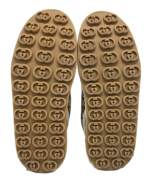 GUCCI（グッチ）GUCCI (グッチ) GGキャンバスハイカットスニーカー ブラウン サイズ:6の古着・服飾アイテム