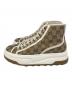 GUCCI (グッチ) GGキャンバスハイカットスニーカー ブラウン サイズ:6：40000円