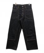 SUGARHILLシュガーヒル）の古着「Classic Double Knee Denim Pantsクラシックダブルニーデニムパンツ」｜インディゴ