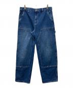 stussyステューシー）の古着「ダブルニーデニムペインターパンツ」｜インディゴ