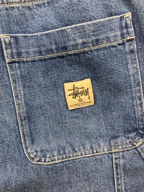 stussy（ステューシー）stussy (ステューシー) ダブルニーデニムペインターパンツ インディゴ サイズ:34の古着・服飾アイテム