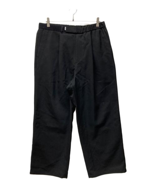Graphpaper（グラフペーパー）Graphpaper (グラフペーパー) Scale Off Wool Wide Chef Pant ブラック サイズ: 0/Sの古着・服飾アイテム